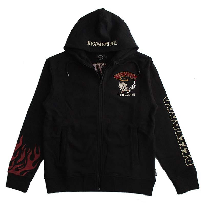 The BRAVE-MAN BETTY BOOP パーカー ベティーブープ パーカー メンズ Betty Boop The BRAVE-MAN ザ