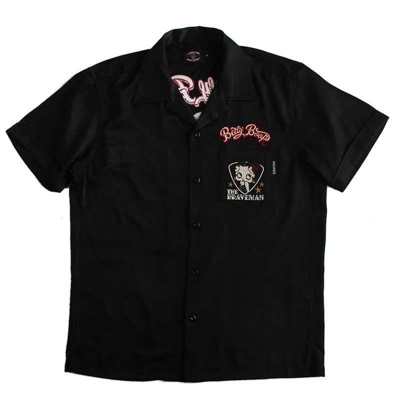 ベティーブープ ボーリングシャツ 半袖 オープンカラーシャツ Betty