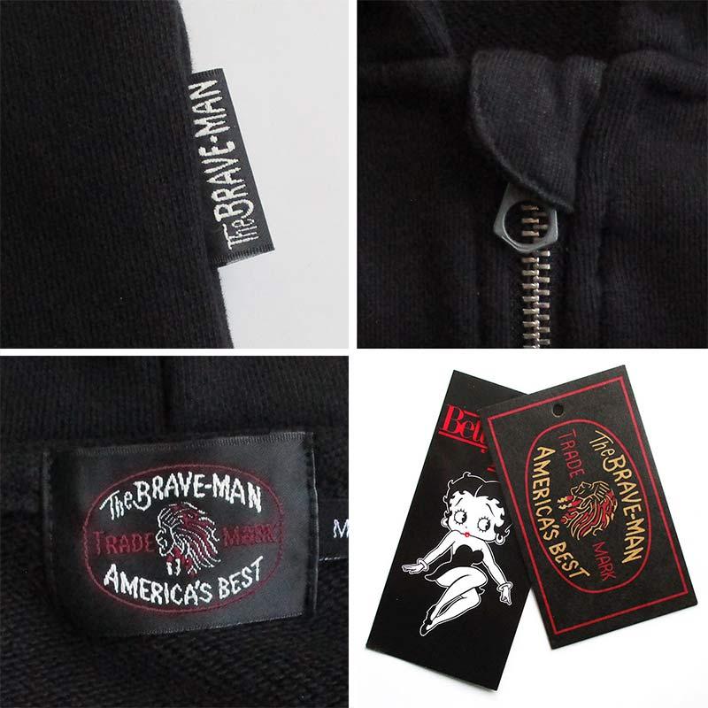 ベティーブープ ZIPパーカー Betty Boop メンズ レディース The BRAVE 