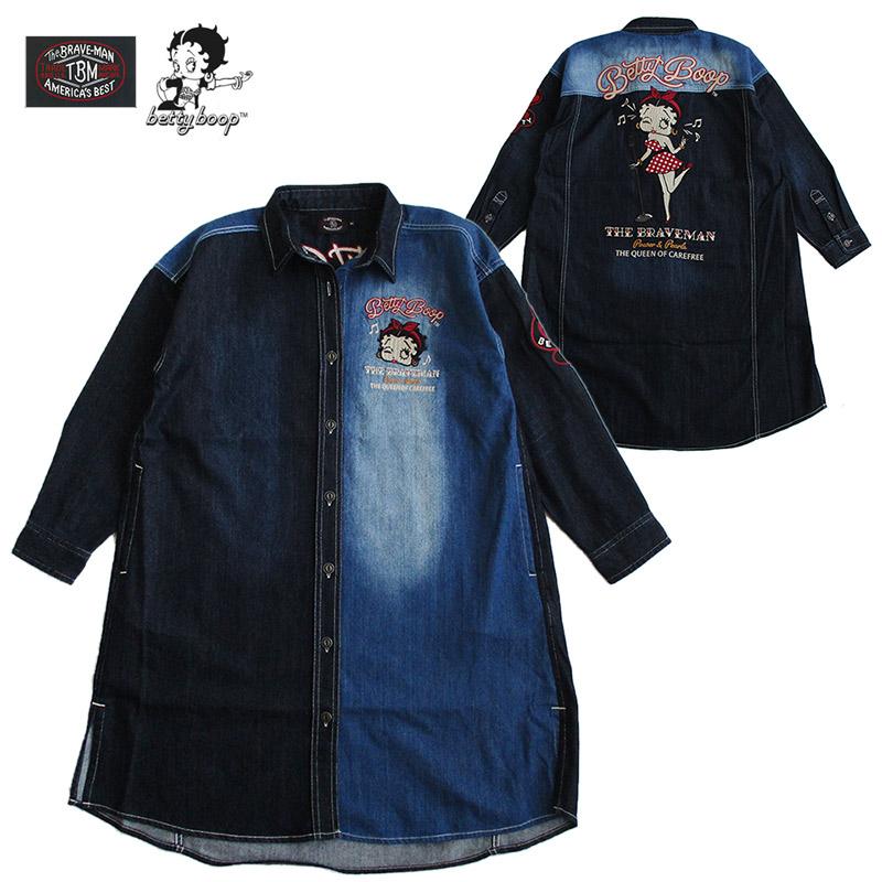 ベティーブープ Betty Boop シャツワンピース レディース The BRAVE