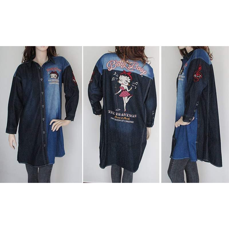 ベティーブープ Betty Boop シャツワンピース レディース The BRAVE
