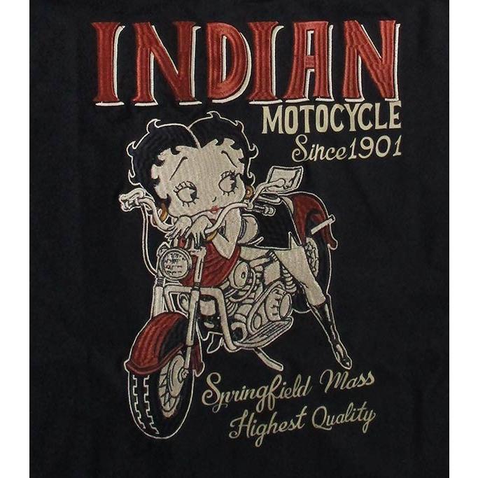 新品　サイズL 【希少】インディアンモトサイクル　ベティブープ　ロンT 長袖 INDIAN MOTOCYCLE Indian Motocycle/インディアン モトサイクル