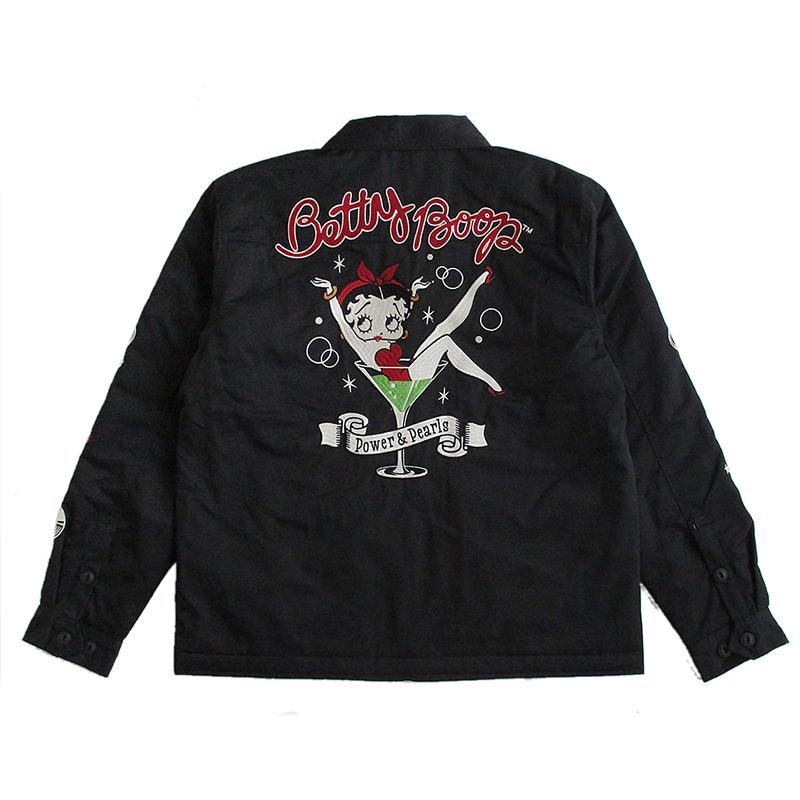 ベティーブープ Betty Boop 薄中綿 ツイル ジャケット ブルゾン