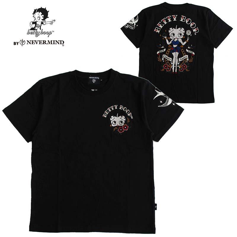 ベティーブープ Betty Boop 半袖Tシャツ メンズ レディース 刺繍