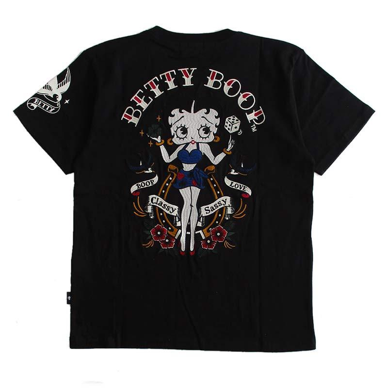 ベティーブープ Betty Boop 半袖Tシャツ メンズ レディース 刺繍