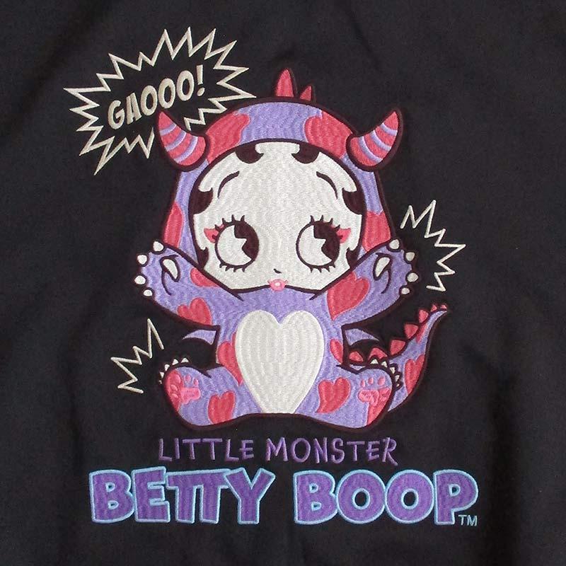 ベティーブープ Betty Boop BIGシルエット スムースZIPパーカー メンズ レディース オーバーサイズ 大きいサイズ 刺繍_4