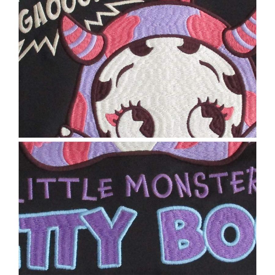 ベティーブープ Betty Boop BIGシルエット スムースZIPパーカー メンズ レディース オーバーサイズ 大きいサイズ 刺繍_5