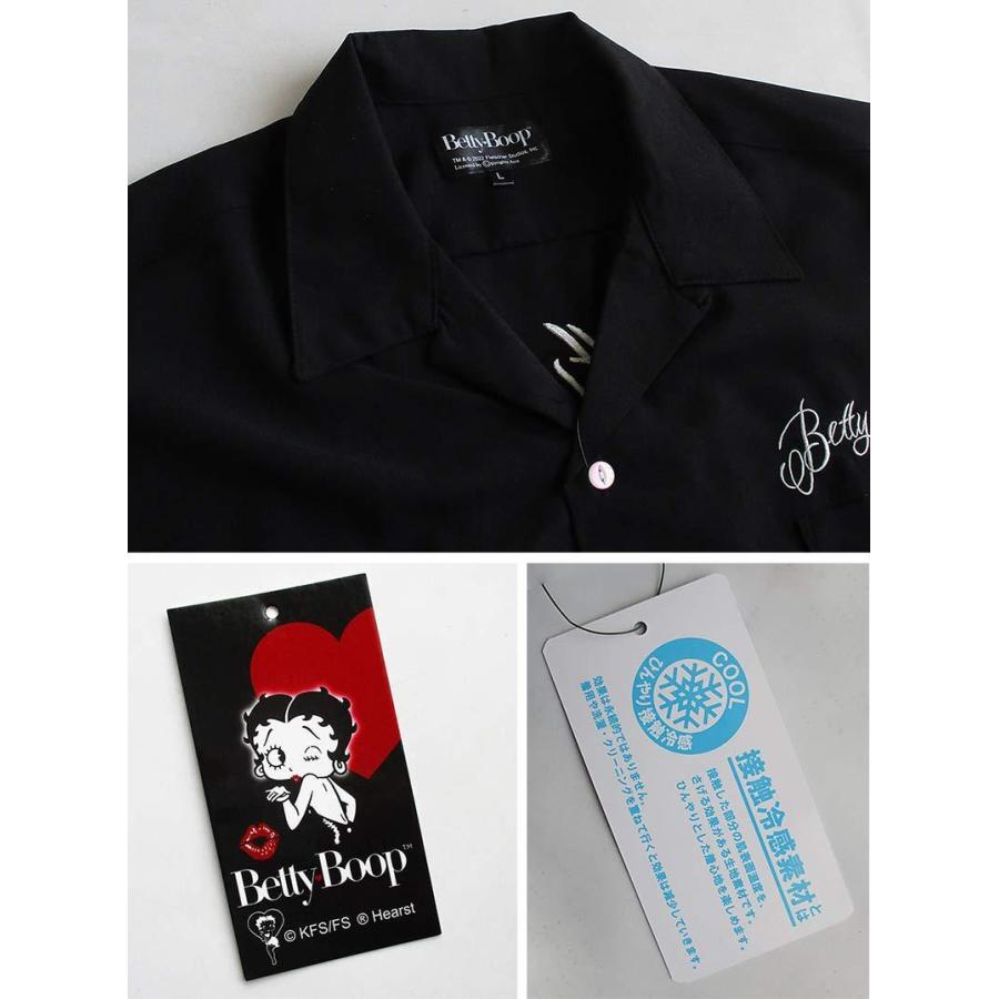 ボーリングシャツ ベティーブープ Betty Boop メンズ 半袖オープン