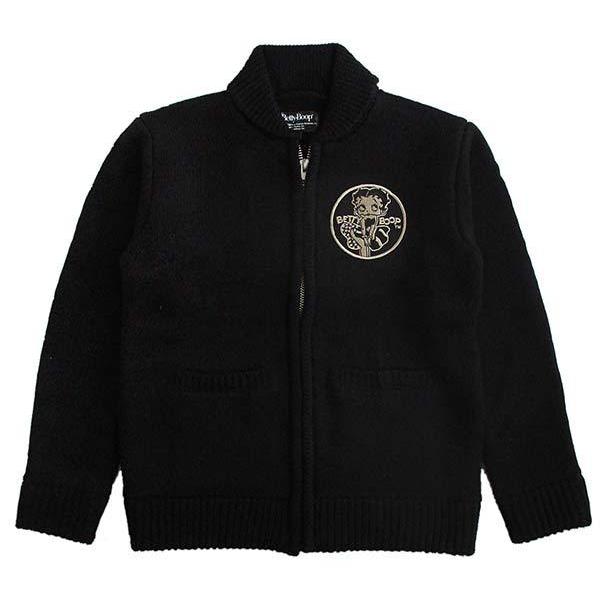 ベティーブープ Betty Boop カウチンニット ジャケット メンズ 