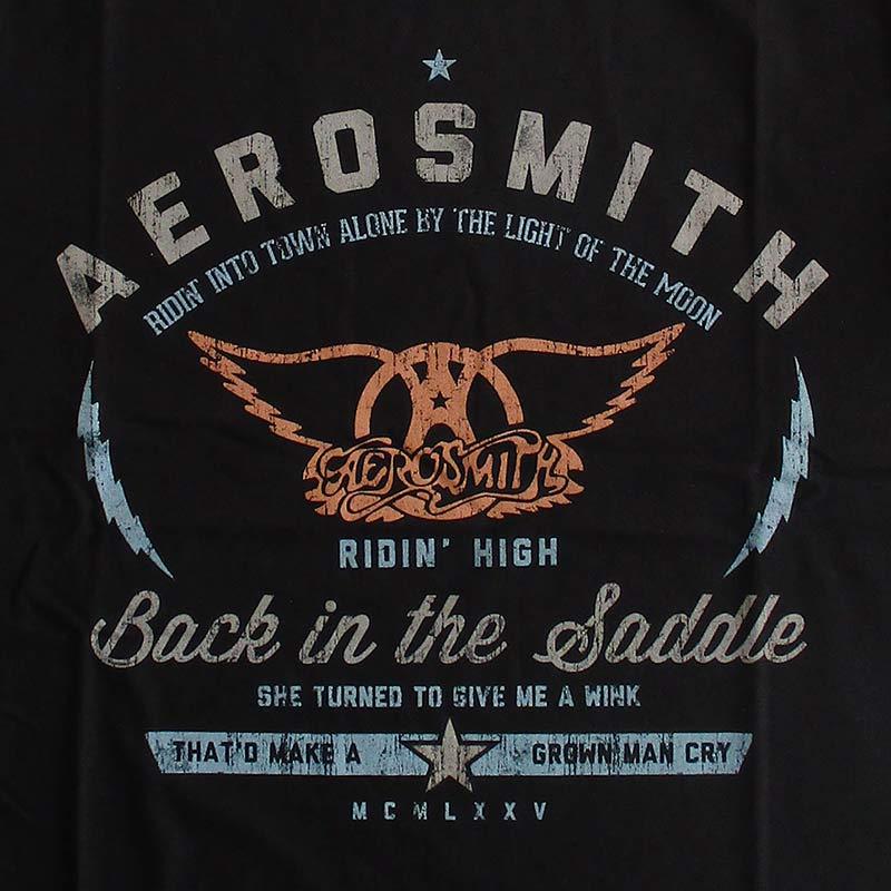 エアロスミス Aerosmith メンズ半袖Tシャツ バンドTシャツ ロックT