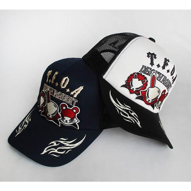 帽子 kkk CROWS クローズワースト KKK デスラビット刺繍 メッシュキャップ