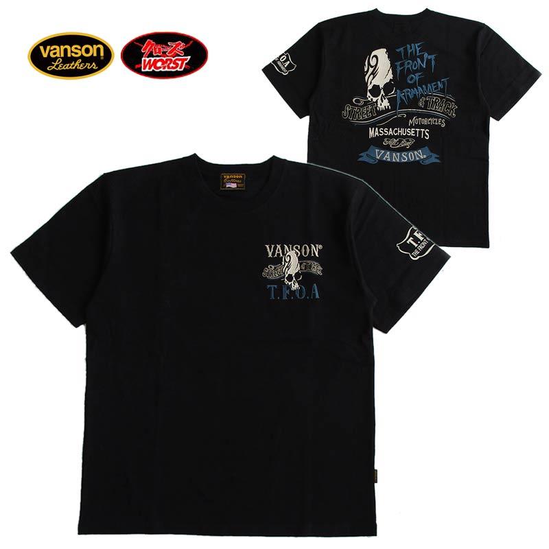 VANSON（バンソン） Tシャツ メンズ 半袖 クローズ WORST コラボ