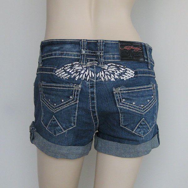 Ed Hardy エドハーディー デニム ショートパンツ ショーパン Ed Hardy エドハーディー デニム ショートパンツ ショーパン