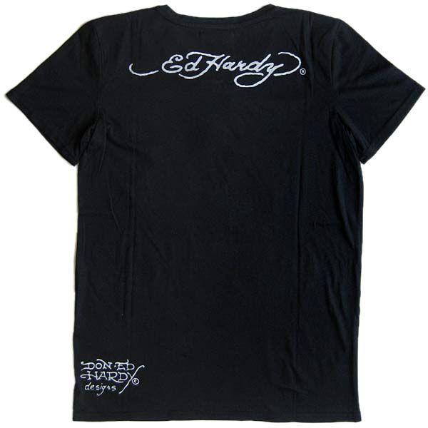 Ed Hardy（エド・ハーディー） Tシャツ メンズ 半袖 Vネック : LL