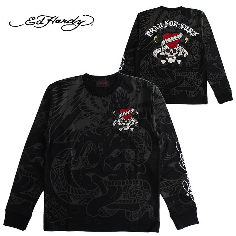 Ed Hardy エドハーディー　リブ　タンクトップ　虎　薔薇　黒タンク　Y2K Ed Hardy エドハーディー タンクトップ y2k スカル 髑髏 L 黒 - メルカリ