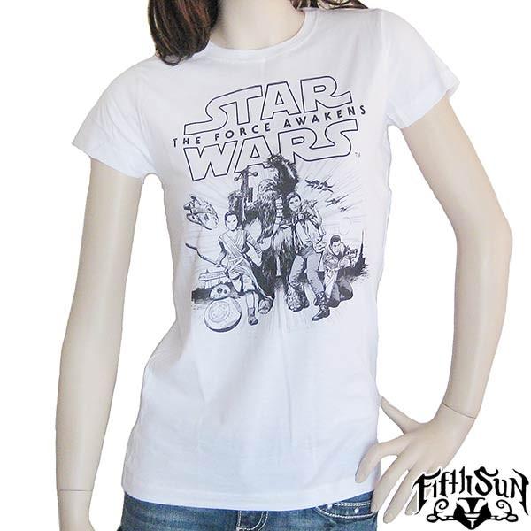 Ｔシャツ レディース 半袖 STAR WARS スターウォーズ Fifth Sun フィフス サン｜ll-factory