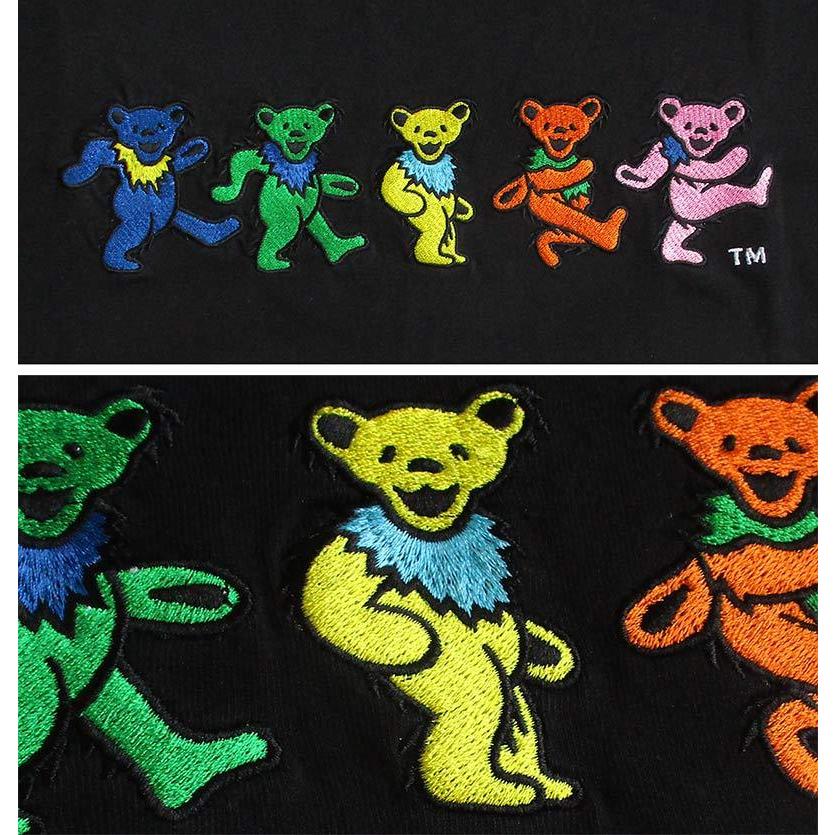 Grateful Dead グレイトフル・デッド 半袖Tシャツ 刺繍 メンズ