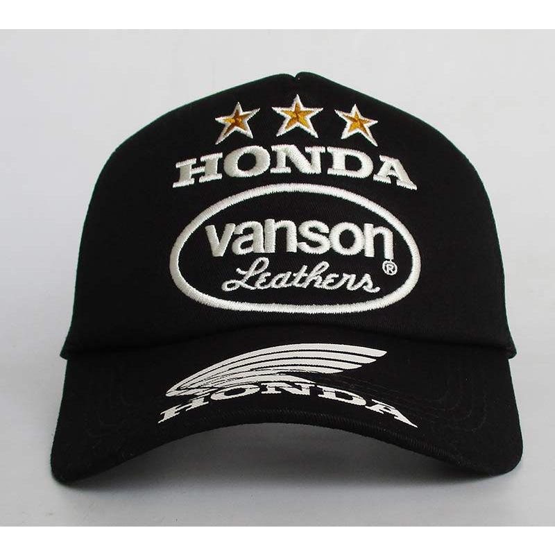 VANSON（バンソン） HONDA ホンダ コラボ メッシュキャップ 帽子