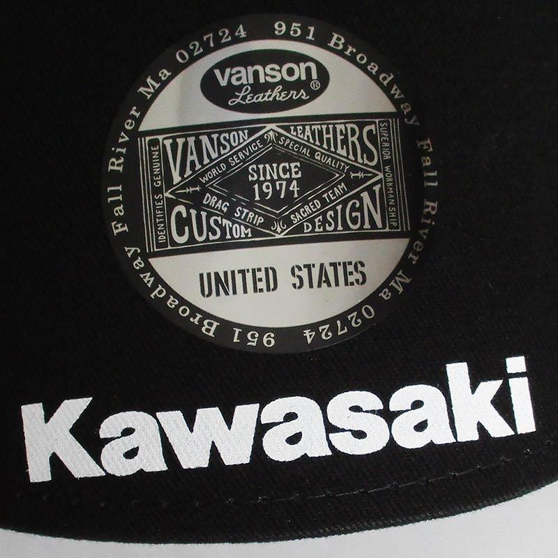 VANSON（バンソン） Kawasaki カワサキ コラボ メッシュキャップ 帽子