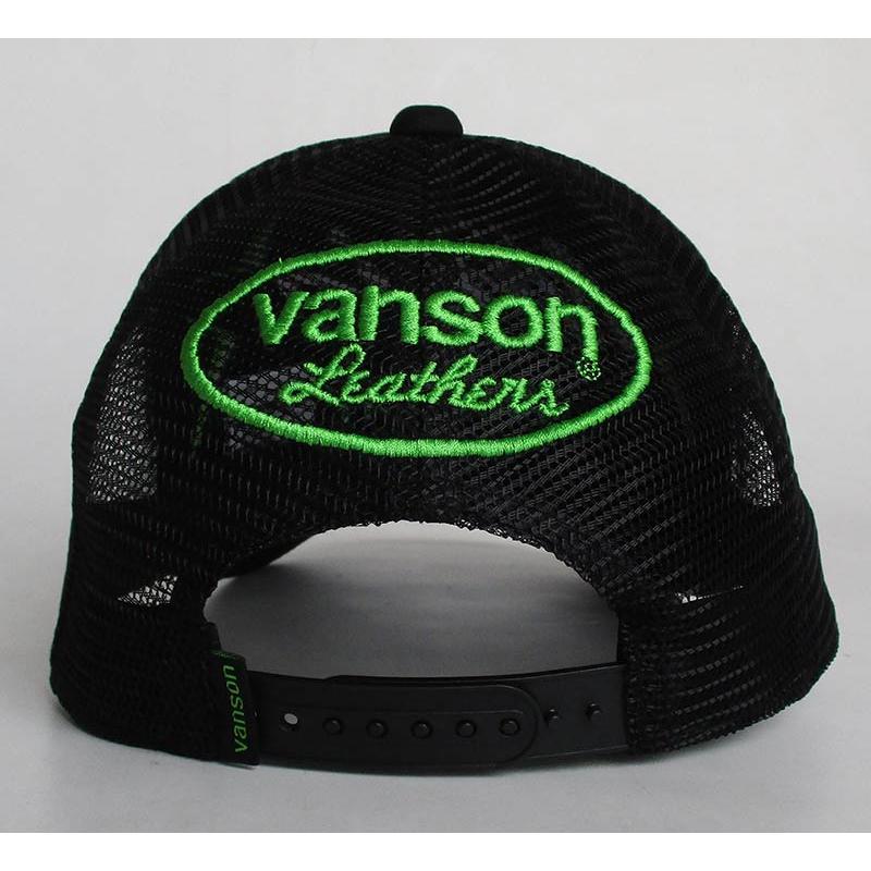 VANSON（バンソン） Kawasaki カワサキ コラボ メッシュキャップ 帽子