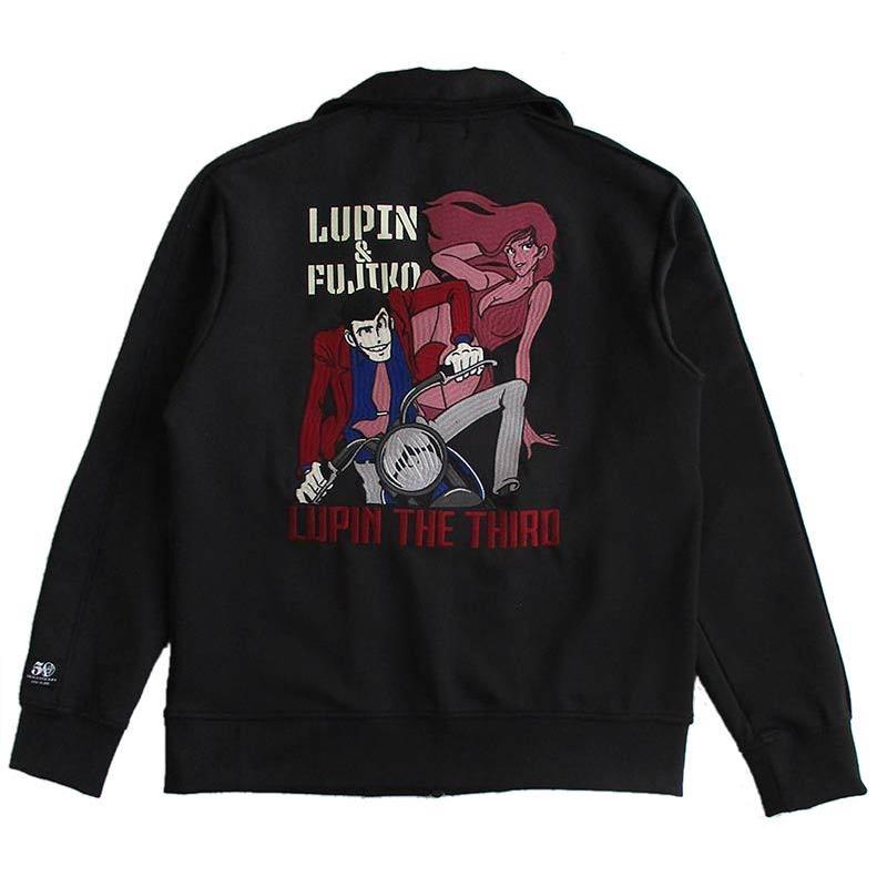 VANSON ルパン三世 スカジャン 峰不二子 リバーシブル 黒赤 希少【M】 リバーシブルスカジャン ルパン三世 峰不二子 メンズ lpn-2203