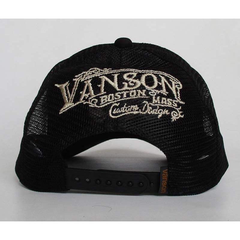 VANSON（バンソン） メッシュキャップ 帽子 メンズ レディース 刺繍