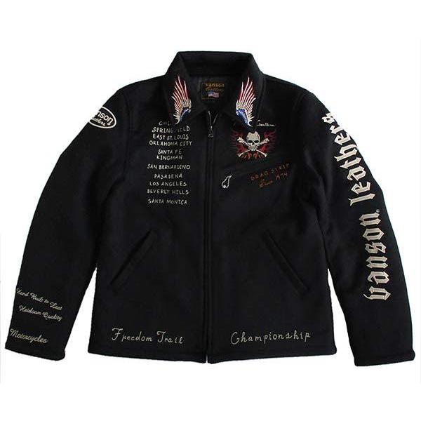 VANSON（バンソン） メルトンスカジャケット メンズ スーベニア