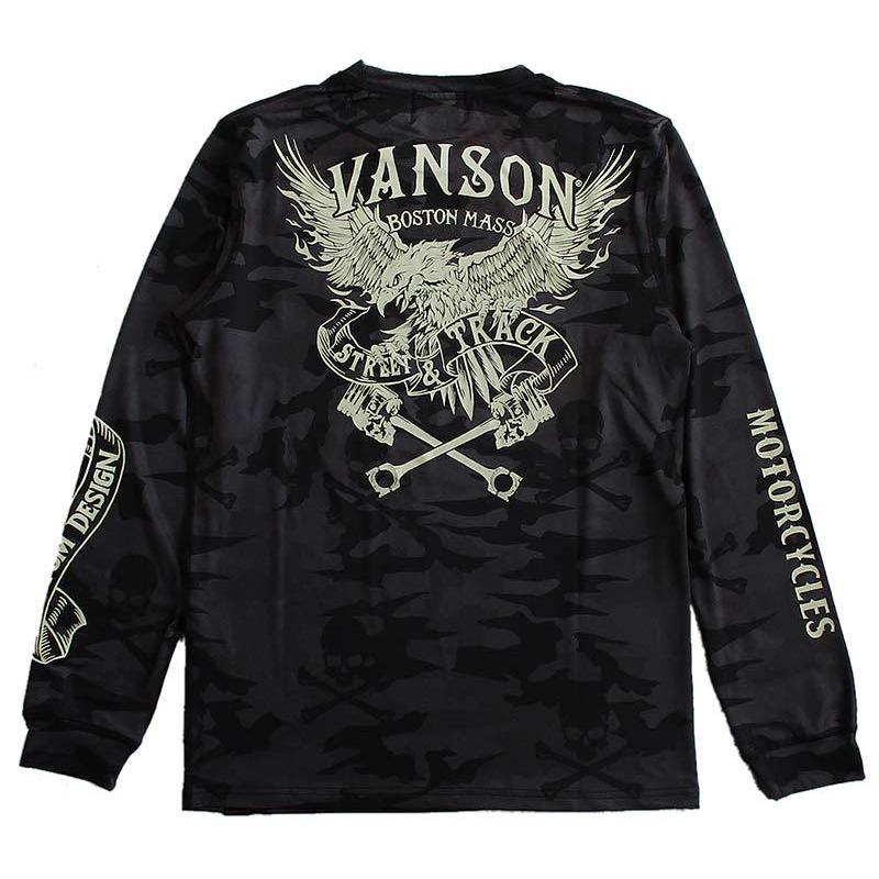 VANSON バンソン メンズ ドライ長袖Ｔシャツ ロンT カモフラ 迷彩｜ll-factory｜04