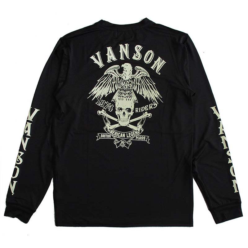 VANSON（バンソン） メンズ ドライ長袖Tシャツ ロンT : LL-Factory