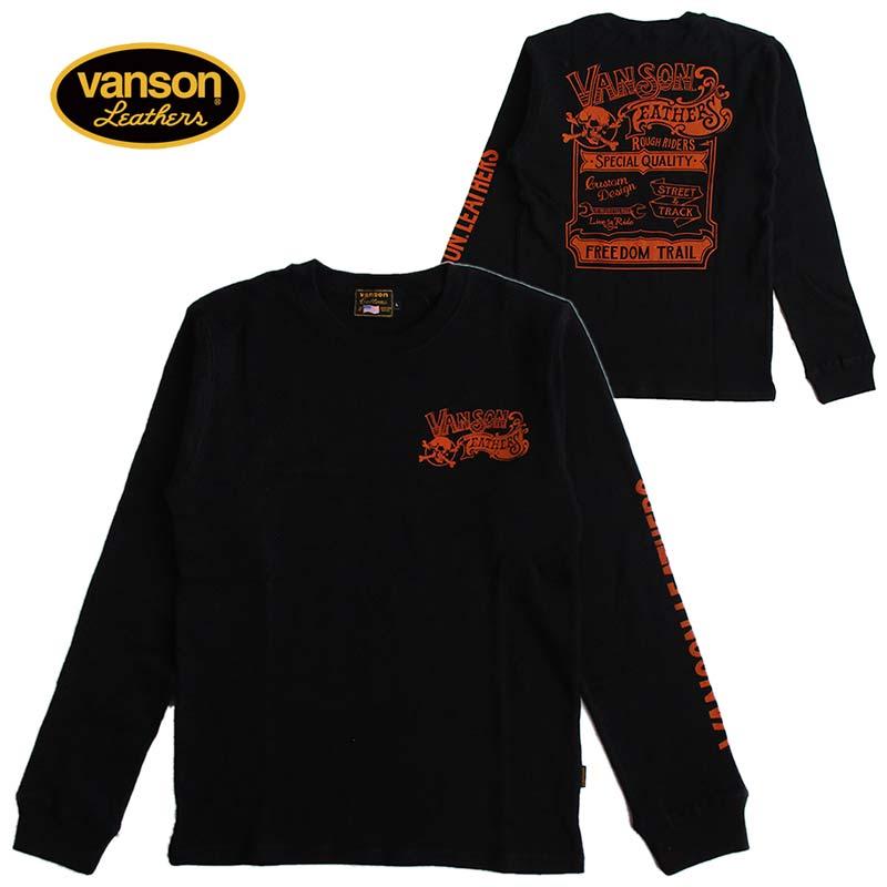 VANSON（バンソン） メンズ サーマル長袖Tシャツ ロンT : LL-Factory