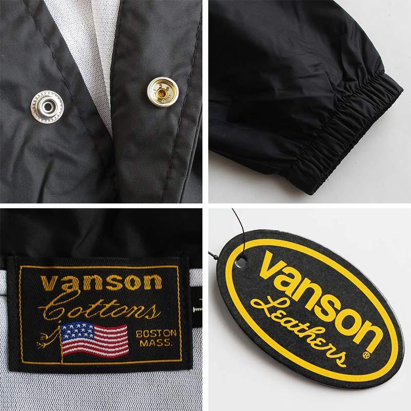 VANSON バンソン ナイロンコーチジャケット メンズ レディース VANSON バンソン ナイロンコーチジャケット メンズ レディース