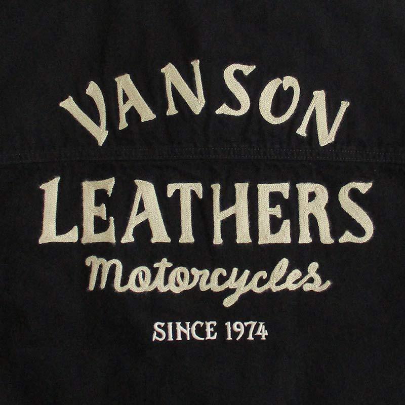 VANSON（バンソン） Gジャン メンズ 刺繍 デニムジャケット チェーン