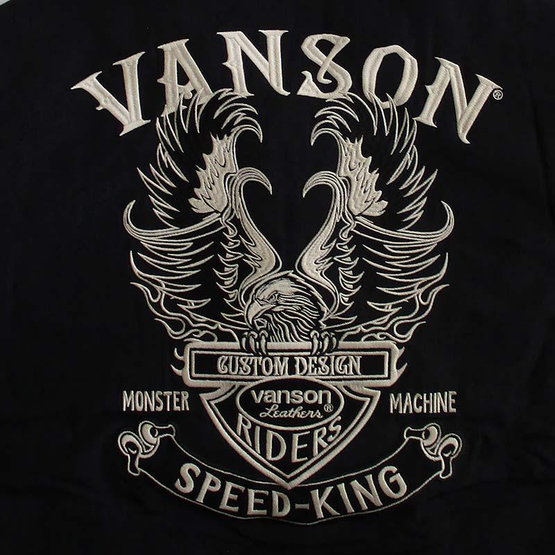 VANSON バンソン メンズ 裏ボアジャケット 刺繍 : LL-Factory