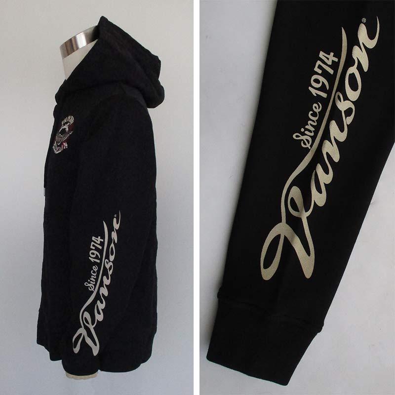 VANSON（バンソン） メンズ ZIPパーカー スウェット カモフラ ロゴ