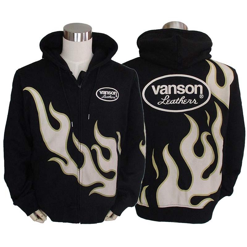 VANSON バンソン メンズ ZIPパーカー スウェット ロゴ 刺繍 VANSON バンソン メンズ ZIPパーカー スウェット ロゴ 刺繍