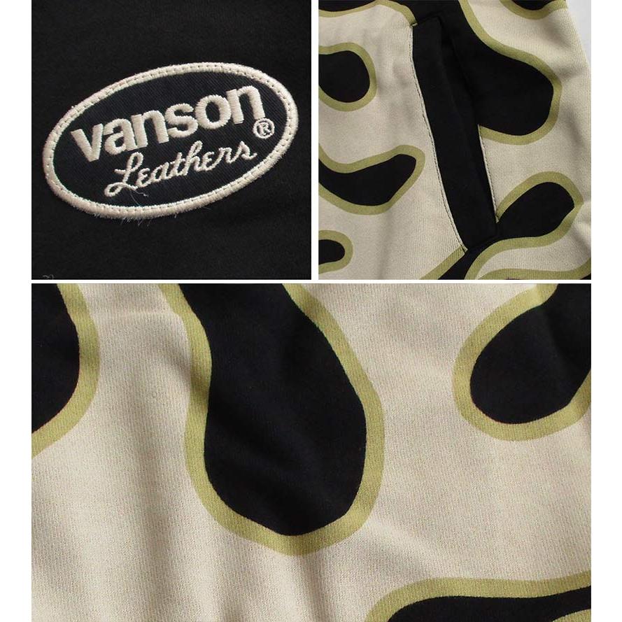 VANSON（バンソン） メンズ ZIPパーカー スウェット ロゴ 刺繍