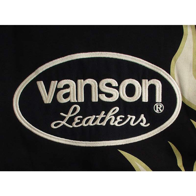 VANSON（バンソン） メンズ ZIPパーカー スウェット ロゴ 刺繍