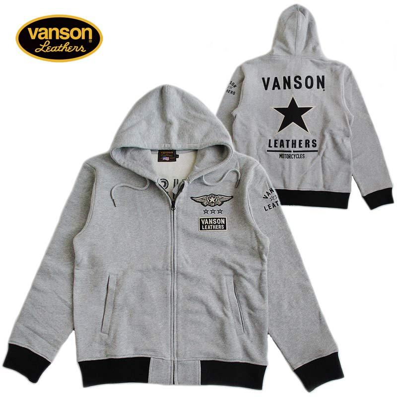 新品バンソンvanson✖️ワンスター✖️インパクトvansonロゴ　XL VANSON（バンソン） メンズ ZIPパーカー スウェット ワンスター ロゴ