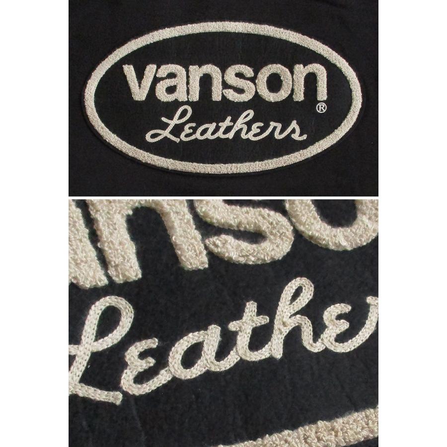 VANSON Leathers バンソン　ロゴ　ワッペン　刺繍　XL VANSON（バンソン） メンズ ZIPパーカー スウェット さがらワッペン