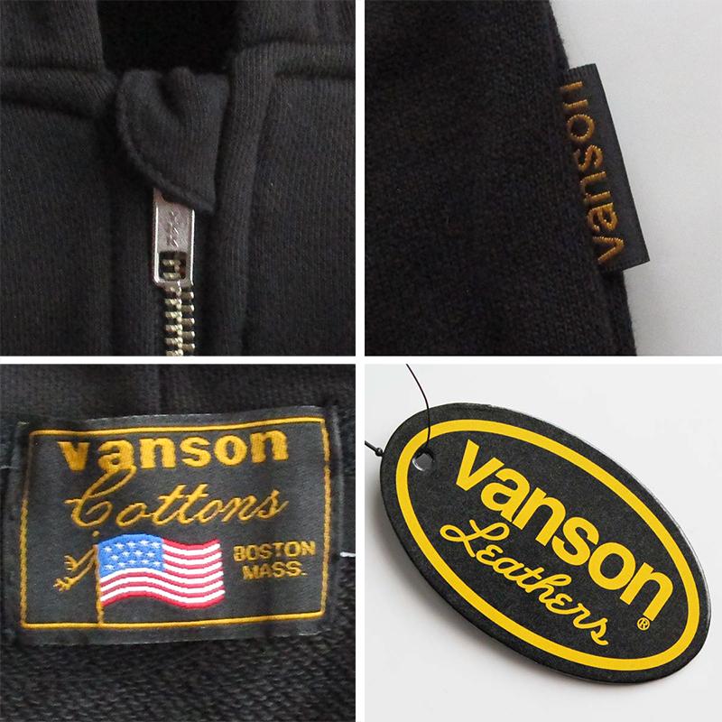 VANSON（バンソン） メンズ ZIPパーカー スウェット さがらワッペン