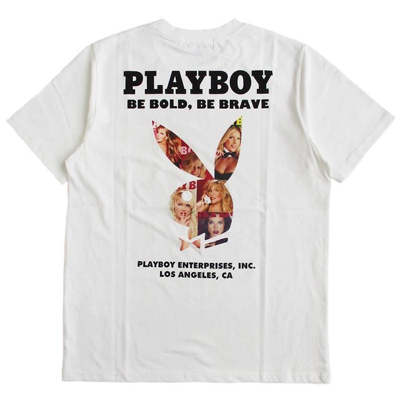PLAYBOY プレイボーイ ポケット付半袖Tシャツ メンズ レディース : LL