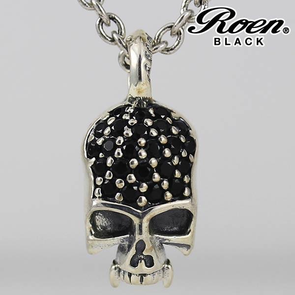 黒真鍮　ブラックアウトプラス　スカル　ROEN ロエン Roen（ロエン） Roen BLACK ロエンブラック スカルチャームネックレス