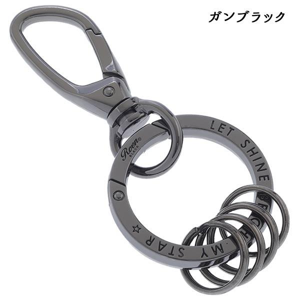Roen BLACK ロエンブラック カラビナキーリング バッグチャーム メンズ