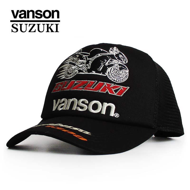 VANSON（バンソン） SUZUKI スズキ コラボ メッシュキャップ 帽子