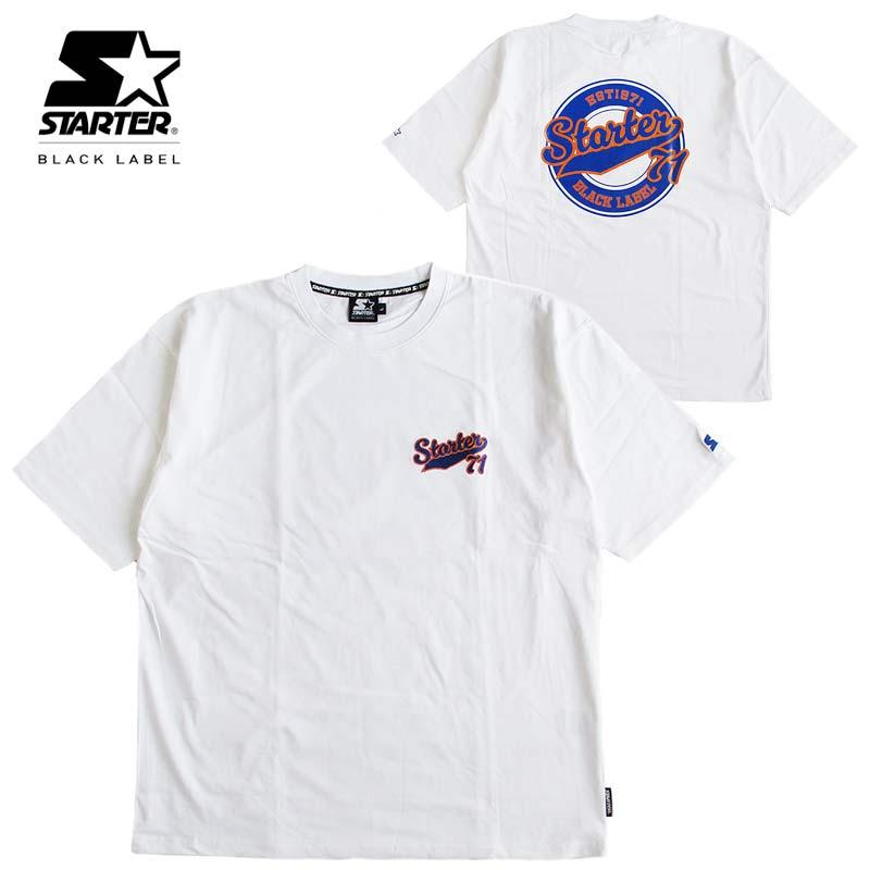 STARTER　スターター　刺繍ロゴ　半袖シャツ　ユニフォーム　XL 古着 STARTER（スターター） STARTER BLACK LABEL スターターブラック