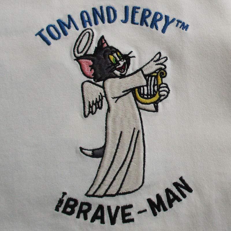 トムとジェリー 半袖Tシャツ メンズ レディース 刺繍 トム＆ジェリー