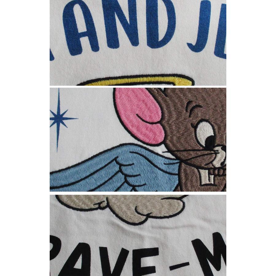 トムとジェリー 半袖Tシャツ メンズ レディース 刺繍 トム＆ジェリー