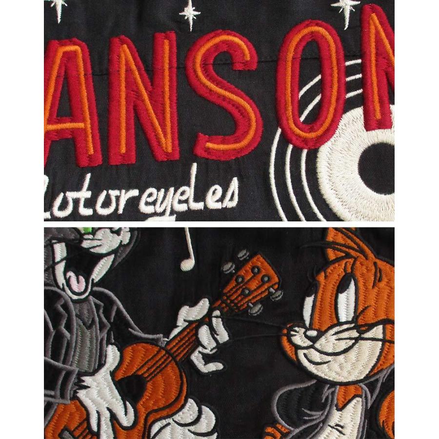VANSON（バンソン） ボーリングシャツ トムとジェリー メンズ レーヨン