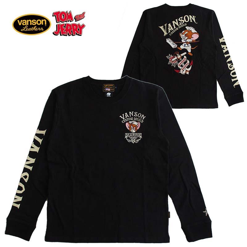 VANSON（バンソン） トムとジェリー 長袖Tシャツ ロンT メンズ 
