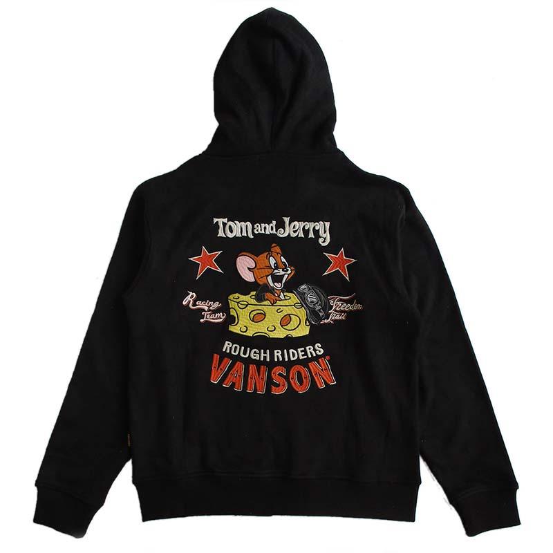 VANSON（バンソン） パーカー トムとジェリー メンズ レディース